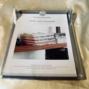 Huntington Home 10 Pack T-Shirt Organizer closet solutions new